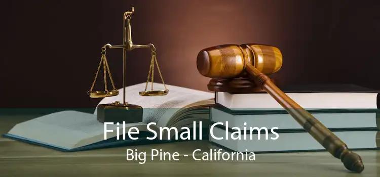 File Small Claims Big Pine - California